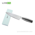 8 Polegada Micarta Handle Damasco Chef Faca